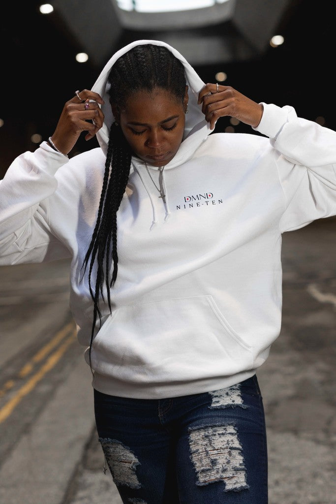 Growth, New Beginnings, Success Fleece Hoodie WHITE