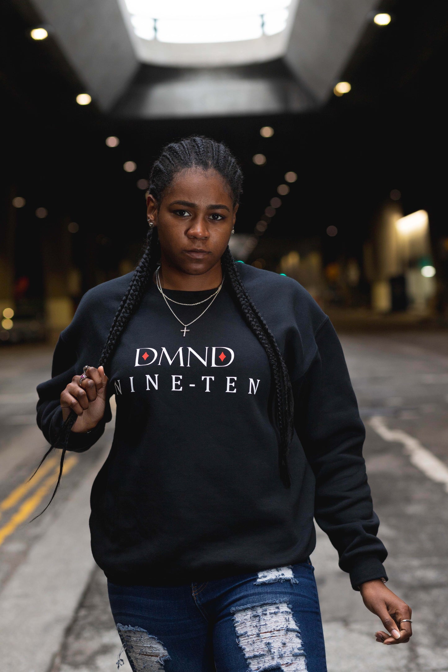 DMND Fleece Crewneck BLACK