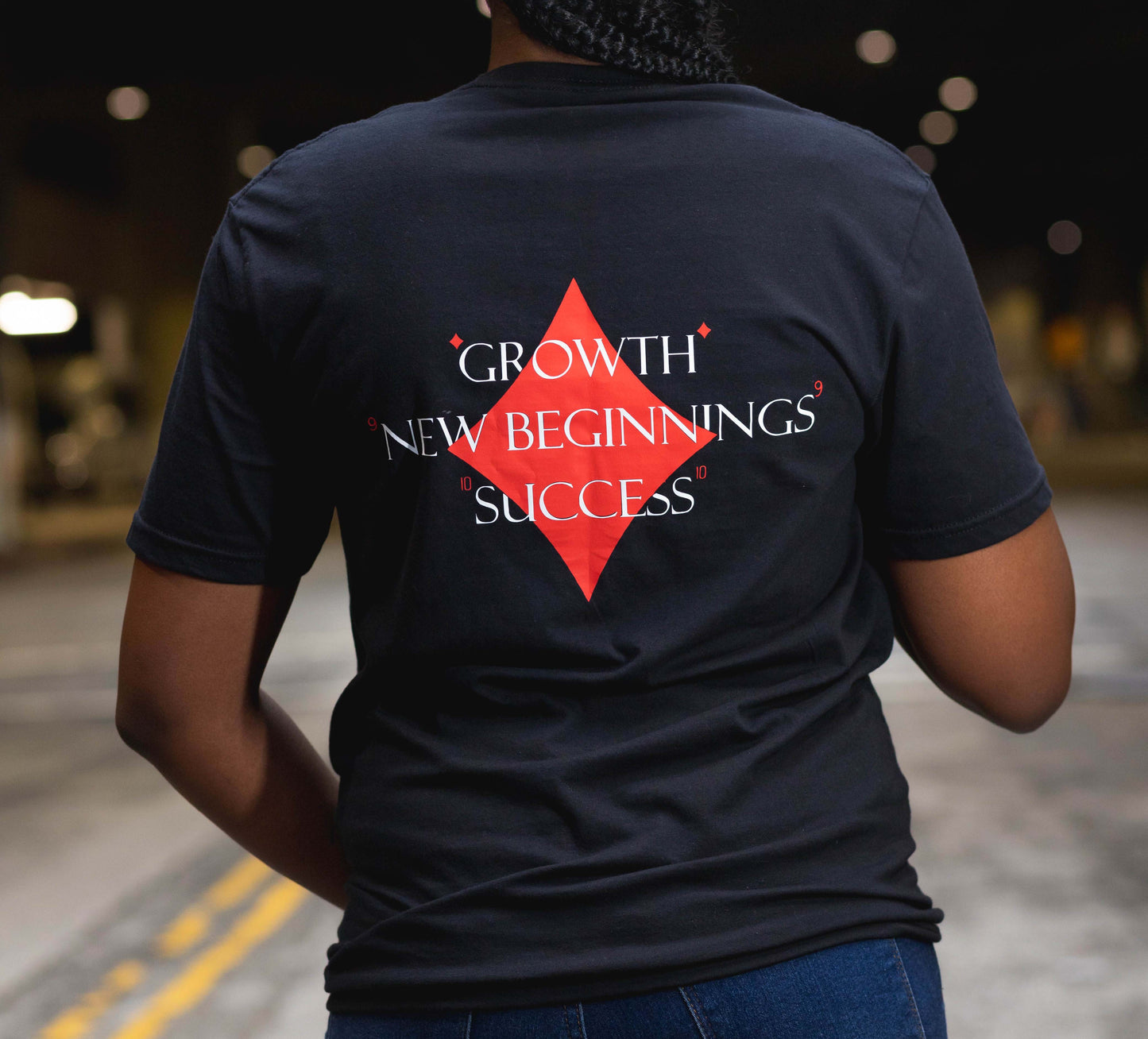 Growth, New Beginnings, Success Softstyle T-Shirt BLACK